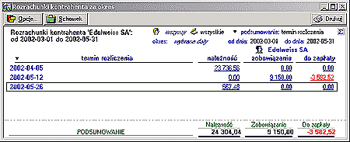 Sage Symfonia Handel premium - Kontrola rozrachunk�w